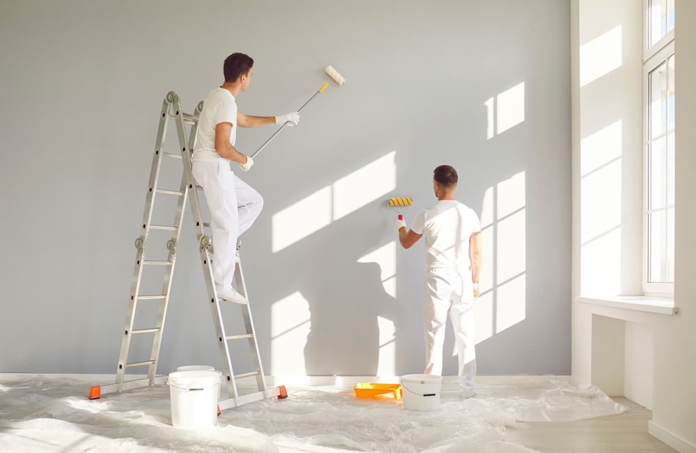 Dit is het resultaat van glasvliesbehang laten aanbrengen in je nieuwbouwwoning in Tilburg.